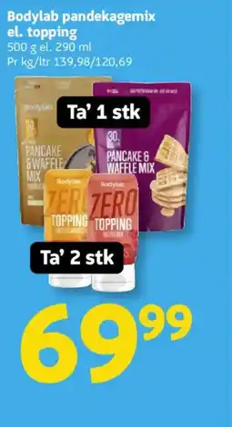 Løvbjerg Bodylab pandekagemix el. topping tilbud
