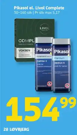 Løvbjerg Pikasol el. Livol Complete tilbud