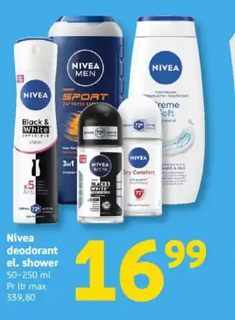 Løvbjerg Nivea deodorant el. shower tilbud