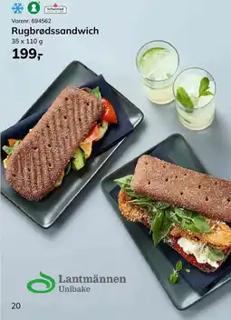 Dagrofa Food Service Rugbrødssandwich tilbud