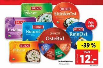Let-Køb Buko flødeost tilbud
