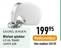 Imerco GEORG JENSEN Øllefant oplukker tilbud