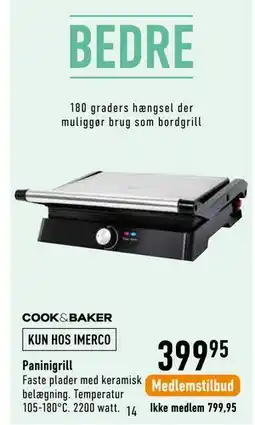 Imerco Paninigrill tilbud