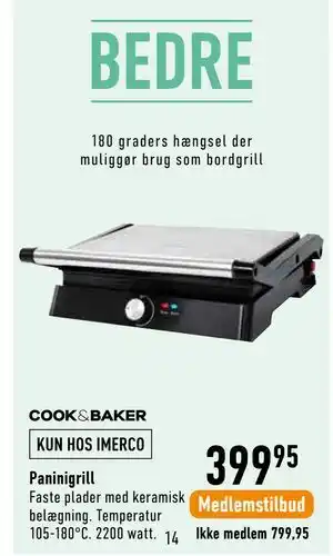 Imerco Paninigrill tilbud
