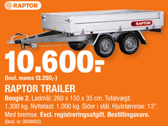 Stark Raptor Trailer tilbud