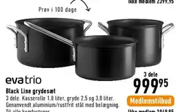 Imerco Black Line grydesæt, 3 dele tilbud