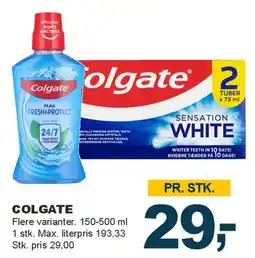 Let-Køb Colgate (flere varianter) tilbud
