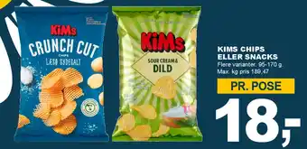 Let-Køb KIMS Chips eller snacks tilbud