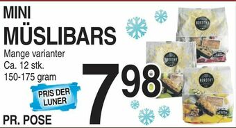 ABC Lavpris Mini müslibars tilbud