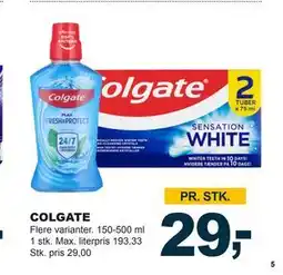 Let-Køb COLGATE tilbud