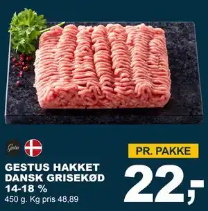 Let-Køb GESTUS HAKKET DANSK GRISEKØD 14-18 % tilbud