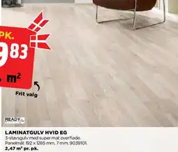 jem & fix LAMINATGULV HVID EG tilbud