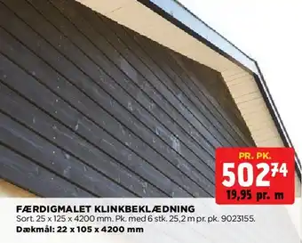 jem & fix FÆRDIGMALET KLINKBEKLÆDNING tilbud