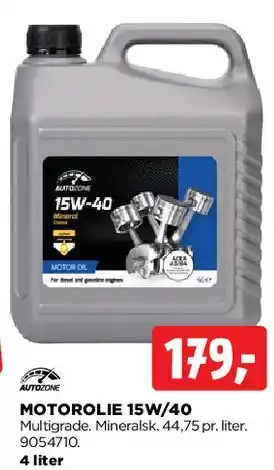 jem & fix Motorolie 15W/40 tilbud