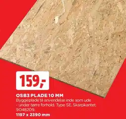 jem & fix OSB plade 10 mm tilbud