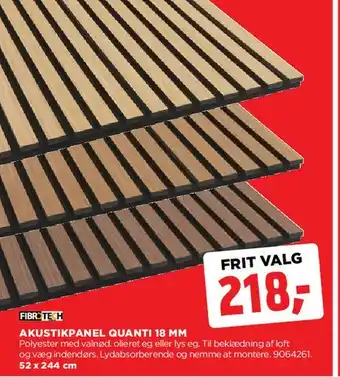 Akustikpanel Quanti 18 mm