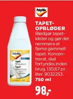 jem & fix TAPET OPBLØDER tilbud