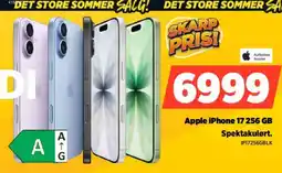 Power Authorized Reseller Apple iPhone 17 256 GB Spektakulørt. tilbud