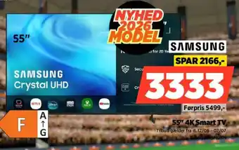 Samsung 55" 4K Smart TV