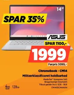 Power Asus Chromebook - CM14 Militærklassificeret holdbarhed tilbud