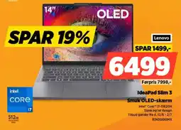 Power Lenovo IdeaPad Slim 3 Smuk OLED-skærm tilbud