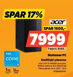 Power Acer Stationær PC Kraftfuld ydeevne tilbud