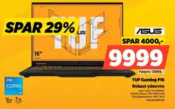 Power Asus TUF Gaming F16 Robust ydeevne tilbud