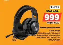Power Turtle Beach Trådløst gaming headset Åbent design tilbud