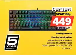 Power Cepter Gaming tastatur Pakning konstruktion tilbud