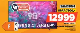 Power Samsung Superstørrelse 4K HDR Smart TV tilbud