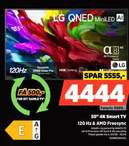 Power Lg 55" 4K Smart TV 120 Hz & AMD Freesync tilbud