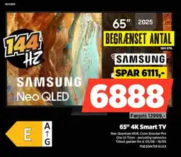 Power Samsung 65" 4K Smart TV tilbud