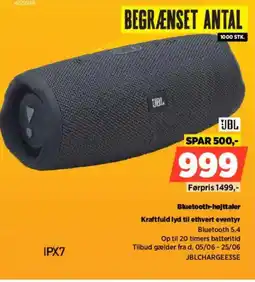 Power Jbl Bluetooth-højttaler Kraftfuld lyd til ethvert eventyr tilbud