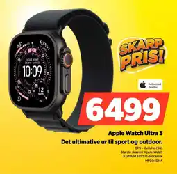 Power Authorized Reseller Apple Watch Ultra 3 Det ultimative ur til sport og outdoor. tilbud