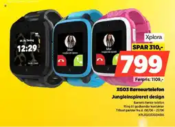 Power Xplora XGO3 Børneurtelefon Jungleinspireret design tilbud