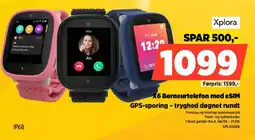 Power Xplora X6 Børneurtelefon med eSIM GPS-sporing - tryghed døgnet rundt tilbud