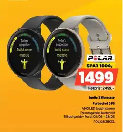 Power Polar Ignite 3 fitnessur Forbedret GPS tilbud