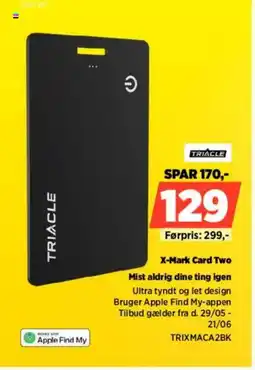 Power Triacle X-Mark Card Two Mist aldrig dine ting igen tilbud
