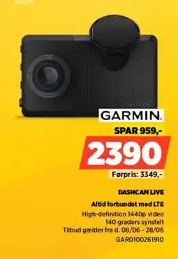 Power Garmin Dashcam Live Altid forbundet med LTE tilbud