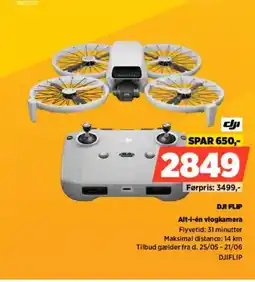 Power DJI FLIP Alt-i-én vlogkamera tilbud