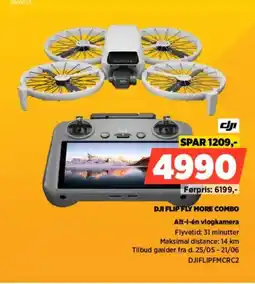 Power DJI Flip More Combo Alt-i-én vlogkamera tilbud