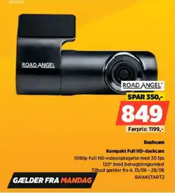 Power Road Angel Dashcam Kompakt Full HD-dashcam tilbud