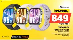 Power Huawei Watch Fit 4 Ultra-Slim Design tilbud
