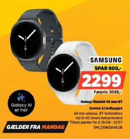 Power Samsung Galaxy Watch8.44 mm BT Gemini Al indbygget tilbud