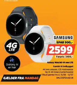 Power Samsung Galaxy Watch8.44 mm LTE Gemini Al indbygget tilbud