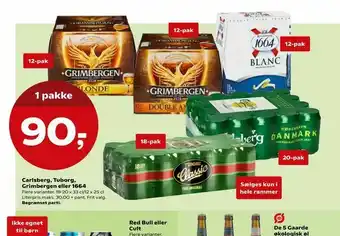 Kvickly Carlsberg, Tuborg, Grimbergen eller 1664 tilbud