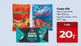 Kvickly Coop slik tilbud