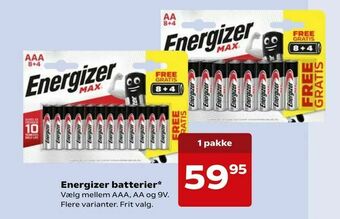 Energizer batterier