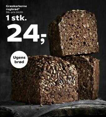 Kvickly Græskarkerne rugbrød tilbud