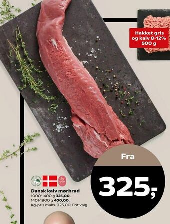 Kvickly Dansk kalv mørbrad tilbud